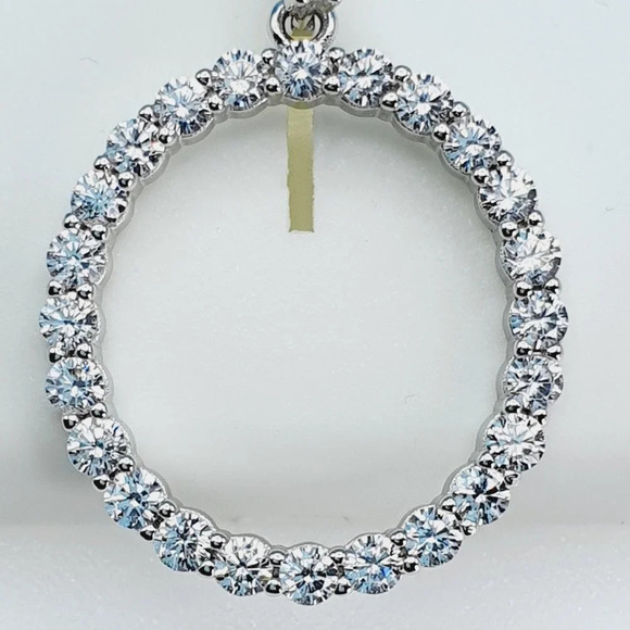 "925 Sterling Silver Cubic Zirconia Initial Pendant, UU1P6A6181 - Picture 7 of 9